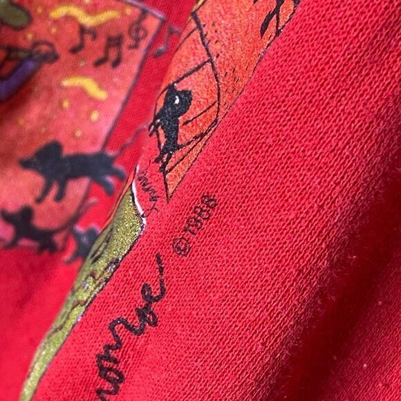 VTG 1988 The 12 Days Of Christmans Crewneck XL - Picture 3 of 5